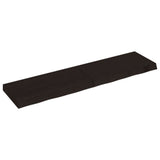 Vidaxx Washbasin Top 120x30x (2-6) cm behandlet massivt træ mørkebrun
