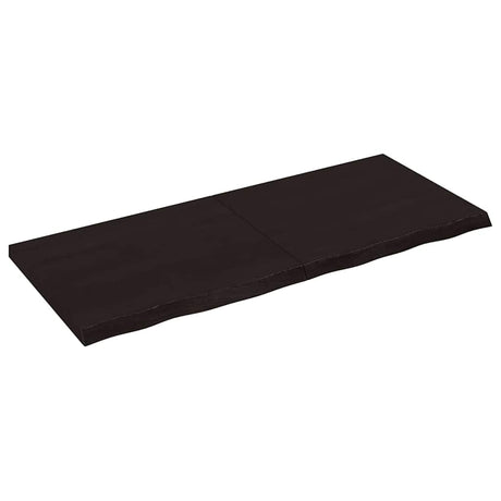 Vidaxx Washbasin Top 120x50x (2-4) cm behandlet massivt træ mørkebrun