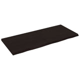 Vidaxx Washbasin Top 140x60x (2-4) cm behandlet massivt træ mørkebrun