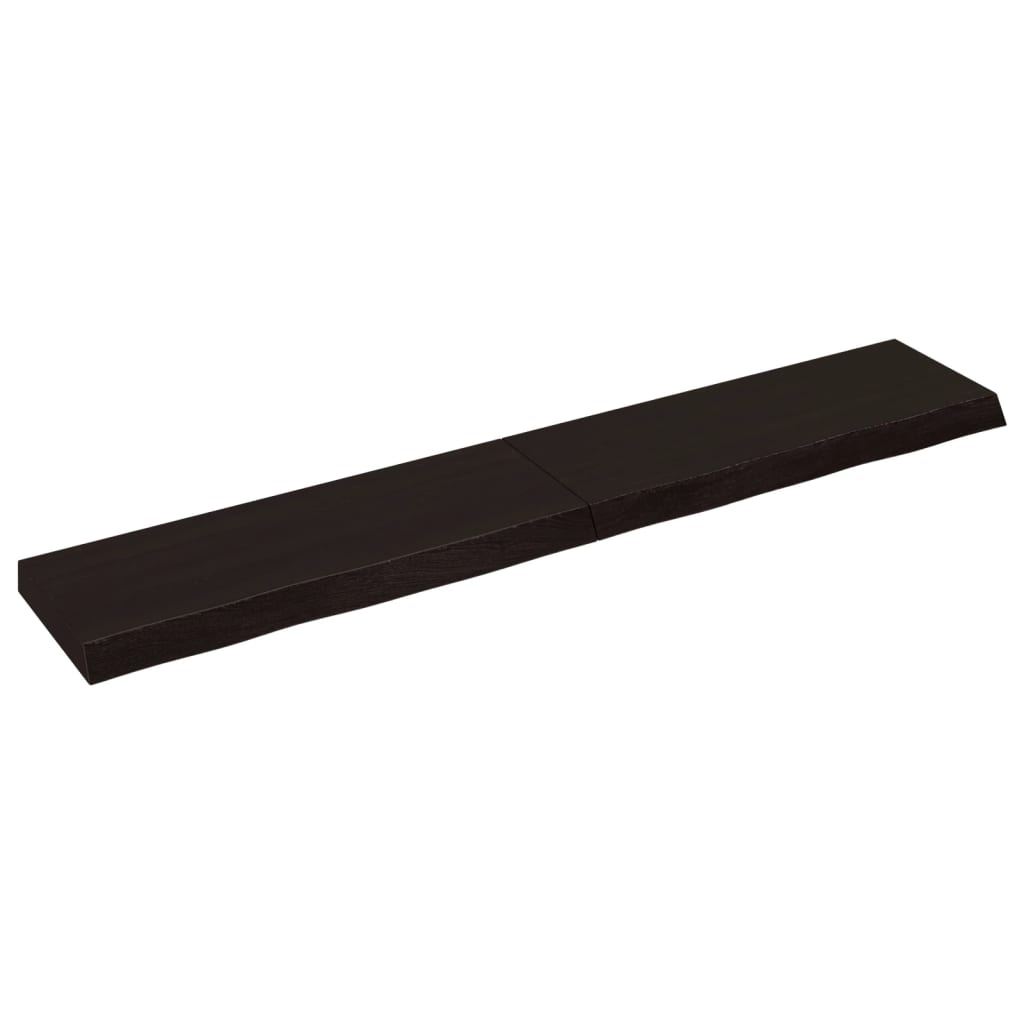 Vidaxx Washbasin Top 160x30x (2-6) cm behandlet massivt træ mørkebrun
