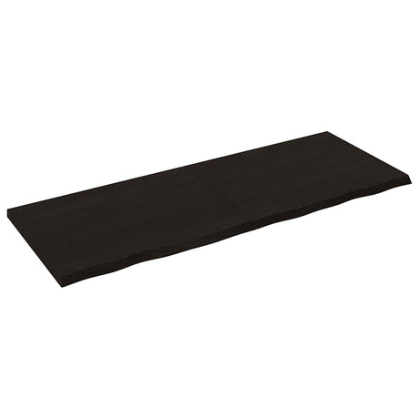 Vidaxx Washbasin Top 160x60x (2-4) cm behandlet massivt træ mørkebrun