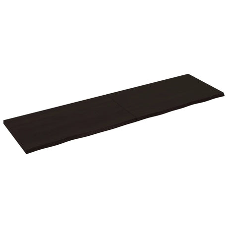 Vidaxx Washbasin Top 220x60x (2-4) cm behandlet massivt træ mørkebrun