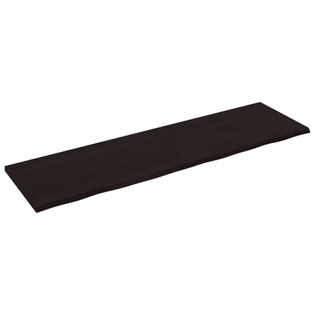 Vidaxx Washbasin Top 220x60x (2-4) cm behandlet massivt træ mørkebrun