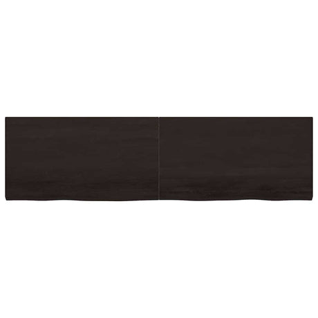 Vidaxx Washbasin Top 220x60x (2-4) cm behandlet massivt træ mørkebrun