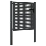 Vidaxl Gate 105x150 cm stål antracit