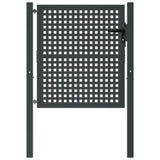 Vidaxl Gate 105x150 cm stål antracit