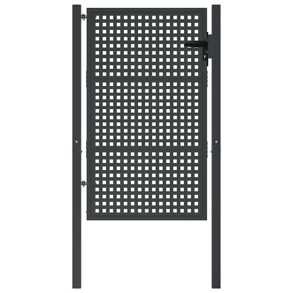 VidaXL havelåge antracit 100x125 cm stål