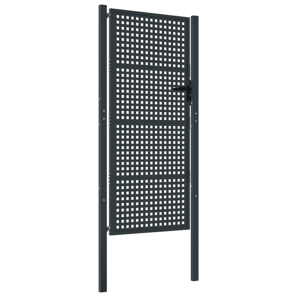 Vidaxl Gate 105x250 cm stål antracit