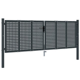 Vidaxl Gate 300x125 cm stål antracit