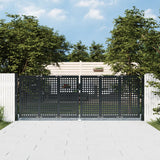 Vidaxl Gate 300x125 cm stål antracit