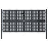 Vidaxl Gate 300x175 cm stål antracit