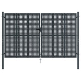 Vidaxl Gate 300x175 cm stål antracit