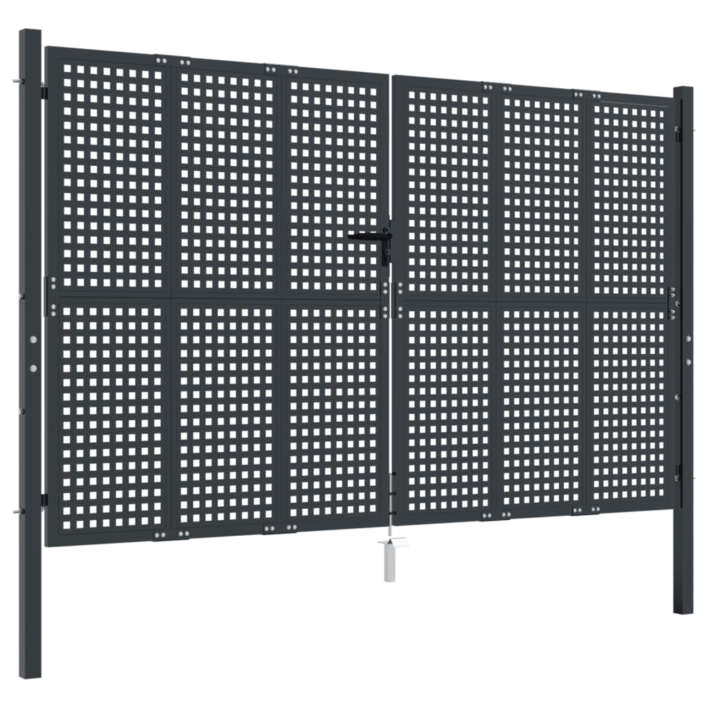 Vidaxl Gate 300x200 cm stål antracit