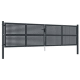 Vidaxl Gate 400x125 cm stål antracit