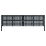 Vidaxl Gate 400x125 cm stål antracit
