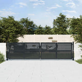 Vidaxl Gate 400x125 cm stål antracit