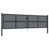 Vidaxl Gate 400x150 cm stål antracit