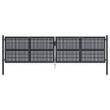 Vidaxl Gate 400x150 cm stål antracit
