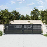 Vidaxl Gate 400x150 cm stål antracit