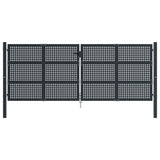 Vidaxl Gate 400x175 cm stål antracit