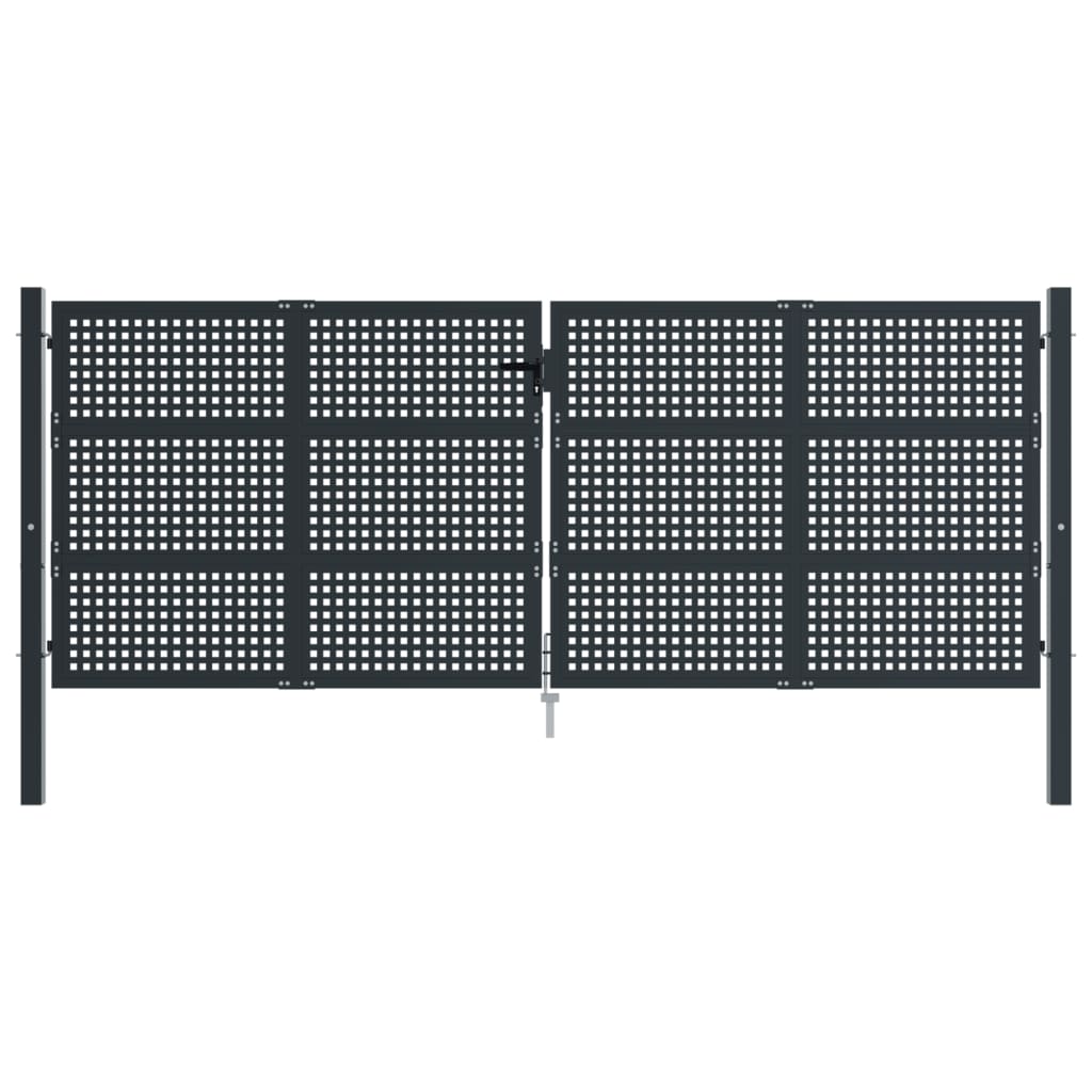 Vidaxl Gate 400x200 cm stål antracit