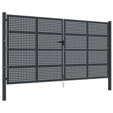 Vidaxl Gate 400x225 cm stål antracit