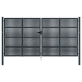 Vidaxl Gate 400x225 cm stål antracit