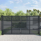 Vidaxl Gate 400x225 cm stål antracit
