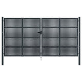 Vidaxl gate 400x250 cm stål antracit