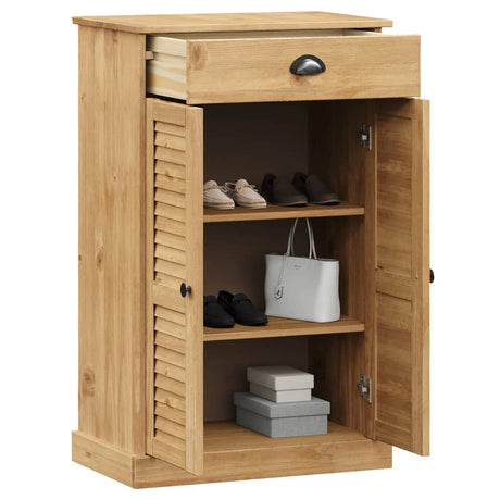 Vidaxx Shoe Cabinet Vigo 60x35x96 cm Solid fyrretræ