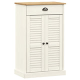 Vidaxx Shoe Cabinet Vigo 60x35x96 cm Solid Pine Wood White