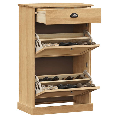 Vidaxx Shoe Cabinet Vigo 60x35x96 cm Solid fyrretræ