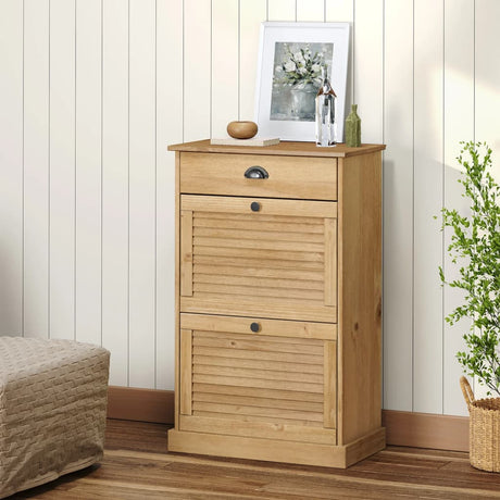 Vidaxx Shoe Cabinet Vigo 60x35x96 cm Solid fyrretræ