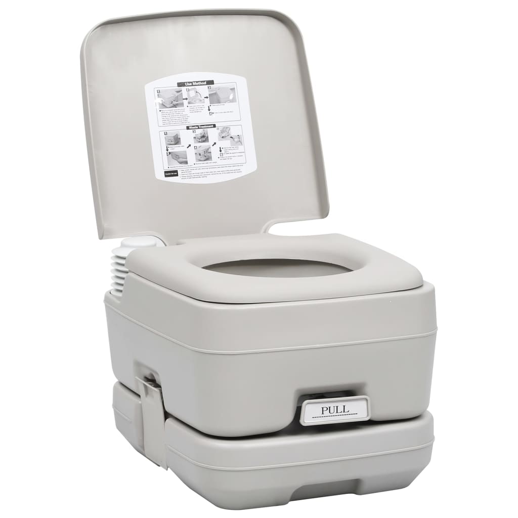 Vidaxl camping toilet og vandtank sæt bærbart