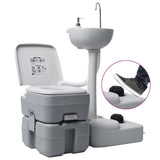 Vidaxl camping toilet og vask med vandtank