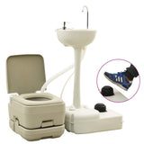 Vidaxl camping toilet og vask med vandtank