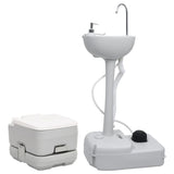 Vidaxl Camping toilet og Washbasin bærbart