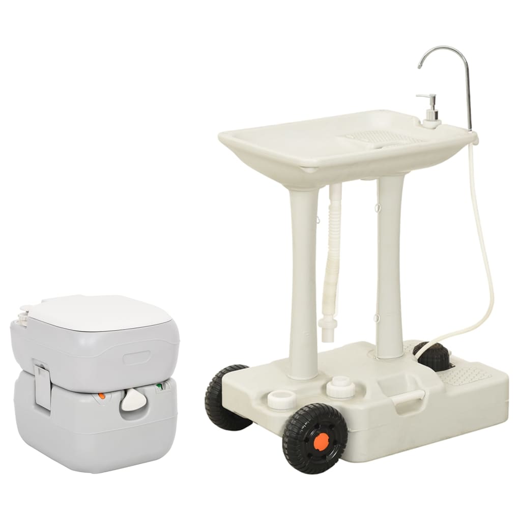 Vidaxl camping toilet og synk bærbart