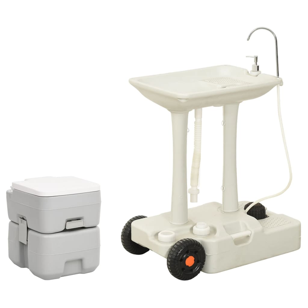 Vidaxl camping toilet og synk bærbart