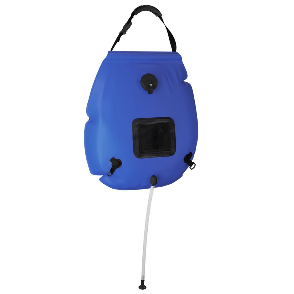 Vidaxl brusebad camping 20 L PVC blå