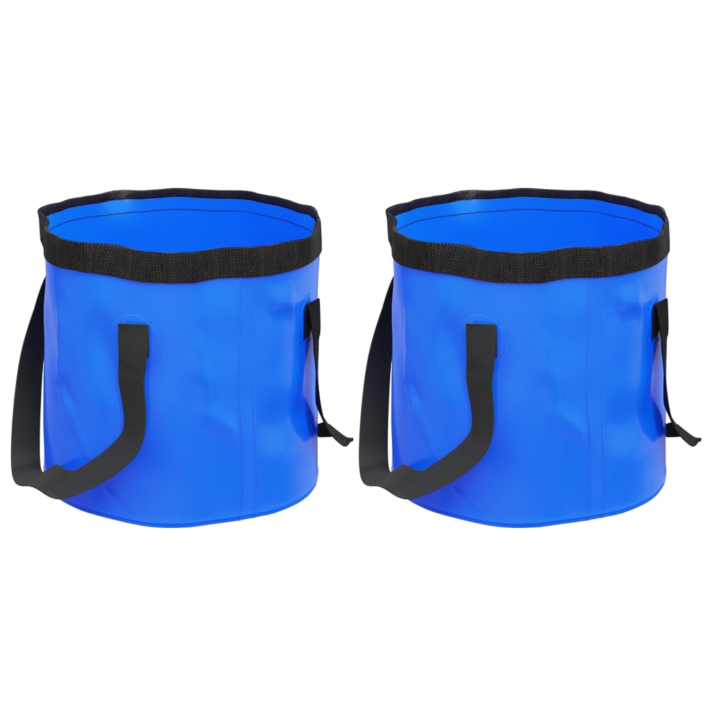 Vidaxl Emmers 2 pcs Foldning 30 L PVC Blue