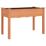 Vidaxl plantenbak op wieltjes 118x59x80 cm massief vurenhout bruin