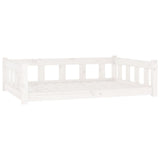VIDAXXL HUND BED 105.5x75.5x28 cm Solid fyrretræ hvid