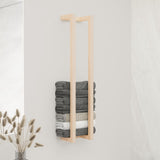 Vidaxl håndklædeholder 23x18x110 cm Solid fyrretræ