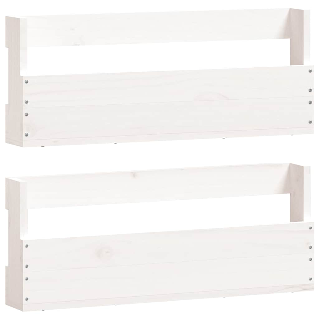 Vidaxl Shoe Racks 2 St 59x9x23 cm Solid fyrretræ