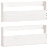 Vidaxl Shoe Racks 2 St 59x9x23 cm Solid fyrretræ