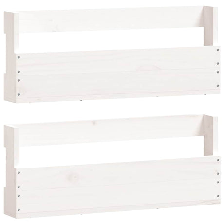 Vidaxl Shoe Racks 2 St 59x9x23 cm Solid fyrretræ