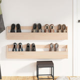 Vidaxl vægsko Racks 2 stk 110x9x23 cm solid fyrretræ