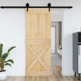 Vidaxl Door Narvik 85x210 cm Solid fyrretræ