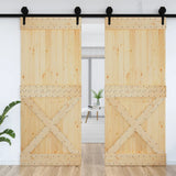 Vidaxx Door Narvik 95x210 cm Solid fyrretræ